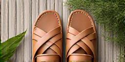 여름 남성 가죽 샌들